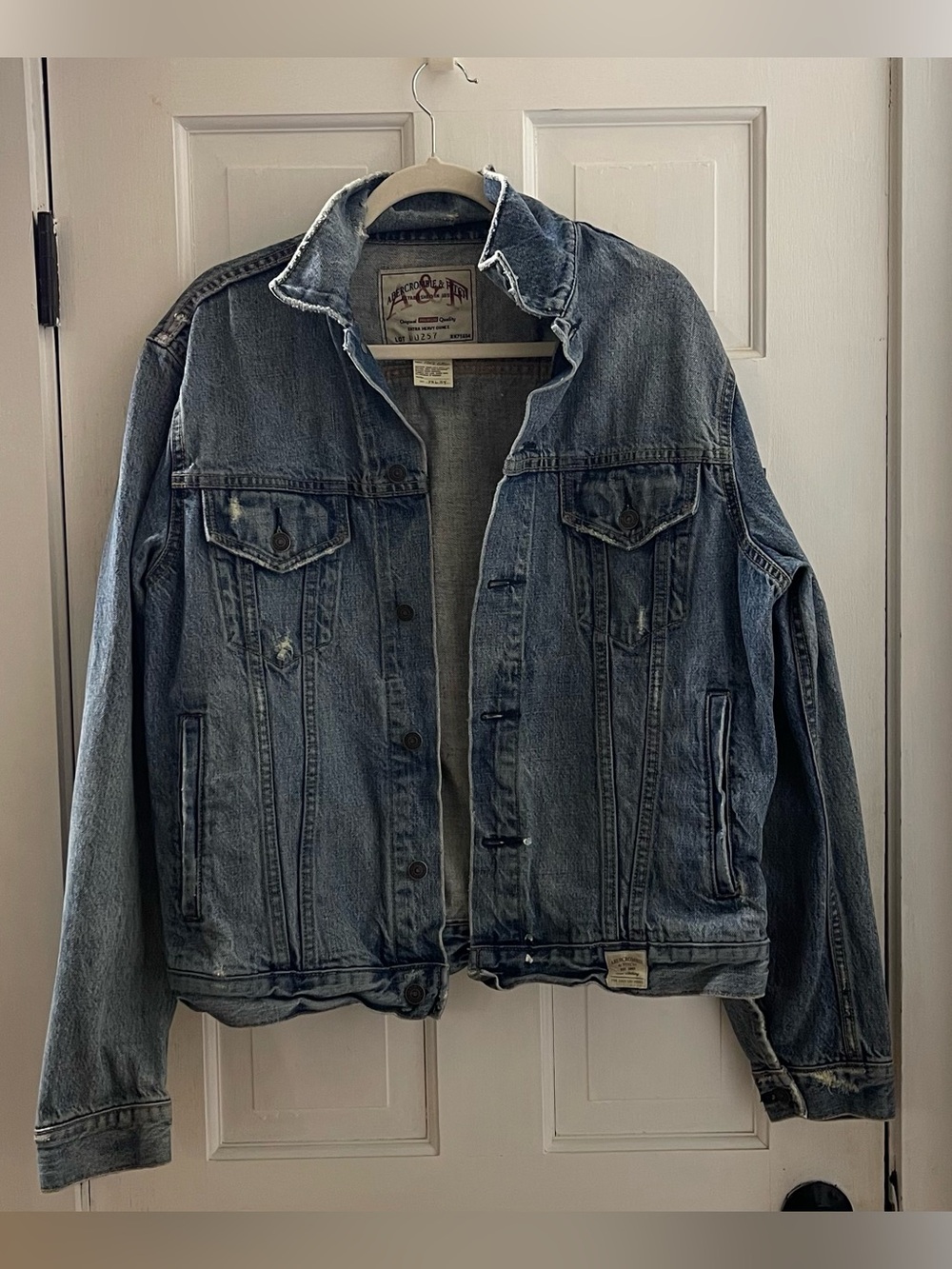 Vintage Abercrombie & Fitch Unisex Classic Denim Trucker Jacket 2000’s Y2K